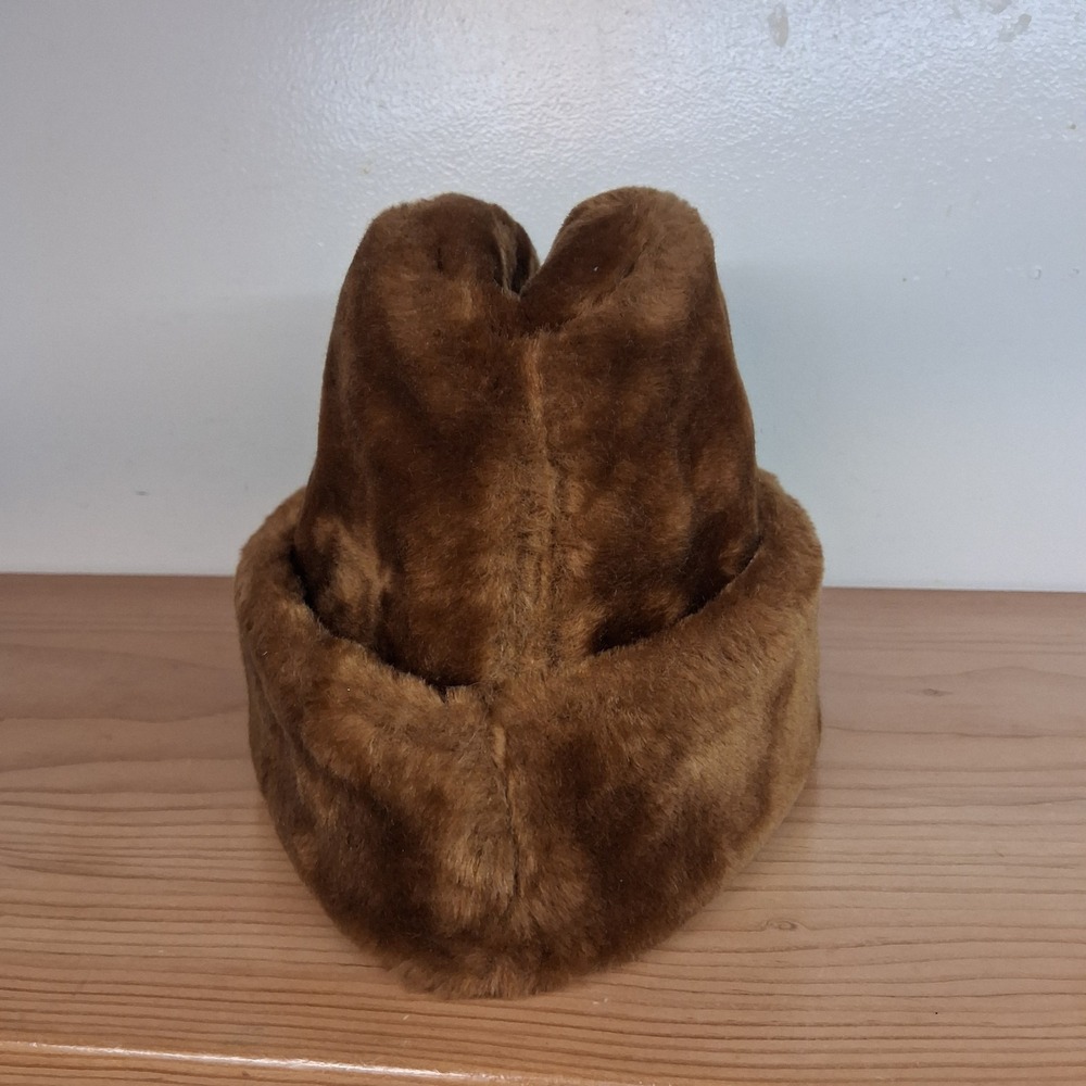 North King JJ Seifter & Sons Brown Fur Crossack Hat Sz Small Union Made - Picture 4 of 10